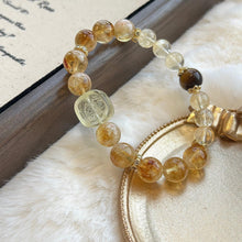 Load image into Gallery viewer, 014 Yellow Pagoda x Tiger Eye x Lemon Quartz | Wealth &amp; Confidence Energy Bracelet