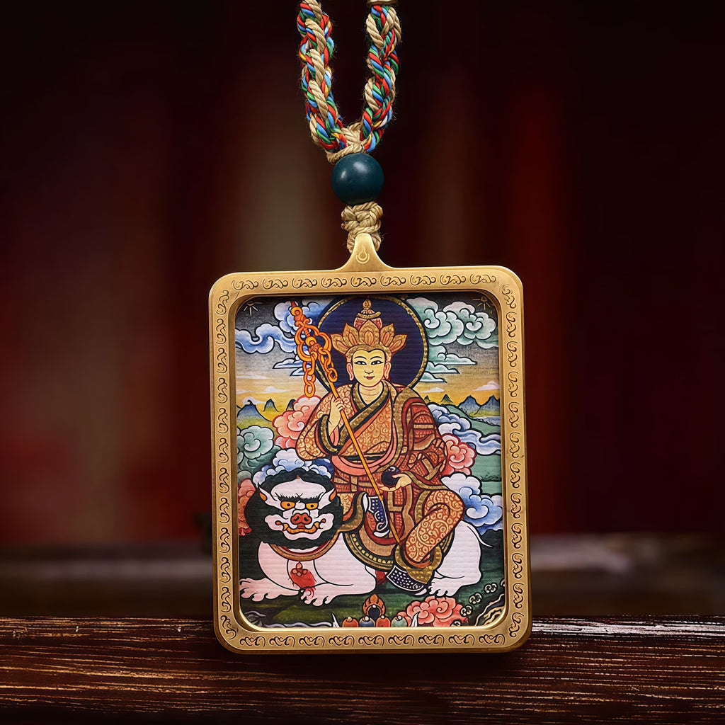 Ksitigarbha Health Pendant with Turquoise Lapis Lazuli