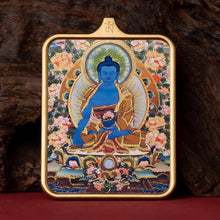 Load image into Gallery viewer, Guardian of Vitality Pendant - Six-Armed Mahakala Titanium Necklace