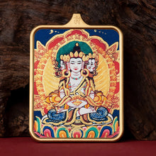 Load image into Gallery viewer, Guardian of Vitality Pendant - Six-Armed Mahakala Titanium Necklace