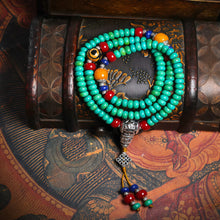 Load image into Gallery viewer, Healing Flow of Nature Turquoise Mala Neckdace