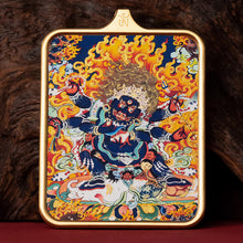 Load image into Gallery viewer, Guardian of Vitality Pendant - Six-Armed Mahakala Titanium Necklace