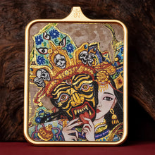 Load image into Gallery viewer, Guardian of Vitality Pendant - Six-Armed Mahakala Titanium Necklace