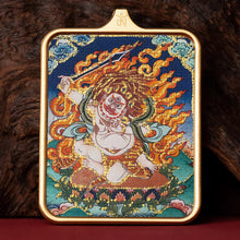 Load image into Gallery viewer, Guardian of Vitality Pendant - Six-Armed Mahakala Titanium Necklace