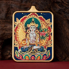 Load image into Gallery viewer, Guardian of Vitality Pendant - Six-Armed Mahakala Titanium Necklace