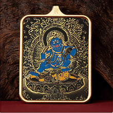 Load image into Gallery viewer, Guardian of Vitality Pendant - Six-Armed Mahakala Titanium Necklace