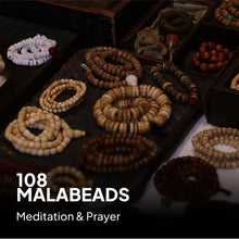 Load image into Gallery viewer, Vitality Yak Bone 108 Mala Beads Necklace