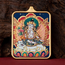 Load image into Gallery viewer, Guardian of Vitality Pendant - Six-Armed Mahakala Titanium Necklace