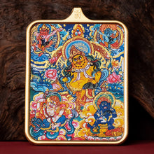 Load image into Gallery viewer, Guardian of Vitality Pendant - Six-Armed Mahakala Titanium Necklace