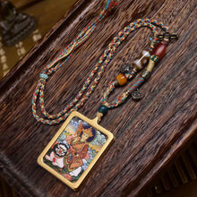 Load image into Gallery viewer, Ksitigarbha Health Pendant with Turquoise Lapis Lazuli
