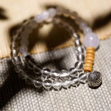 Load image into Gallery viewer, Healing Harmony White Quartz &amp; Agate 108 Bead Mala Necklace