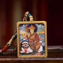Load image into Gallery viewer, Ksitigarbha Health Pendant with Turquoise Lapis Lazuli