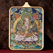 Load image into Gallery viewer, Guardian of Vitality Pendant - Six-Armed Mahakala Titanium Necklace