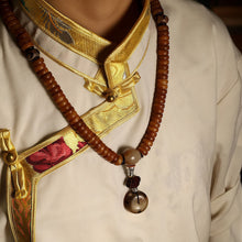 Load image into Gallery viewer, Vitality Yak Bone 108 Mala Beads Necklace