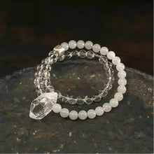 Load image into Gallery viewer, Crystal Harmony Bracelet - White Quartz &amp; Silver