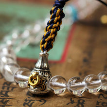 Load image into Gallery viewer, 108 Mala Beads Crystal Healing Dorje Symbol Necklace