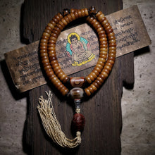 Load image into Gallery viewer, Vitality Yak Bone 108 Mala Beads Necklace