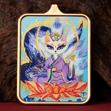 Load image into Gallery viewer, Guardian of Vitality Pendant - Six-Armed Mahakala Titanium Necklace