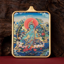Load image into Gallery viewer, Guardian of Vitality Pendant - Six-Armed Mahakala Titanium Necklace