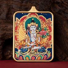 Load image into Gallery viewer, Guardian of Vitality Pendant - Six-Armed Mahakala Titanium Necklace