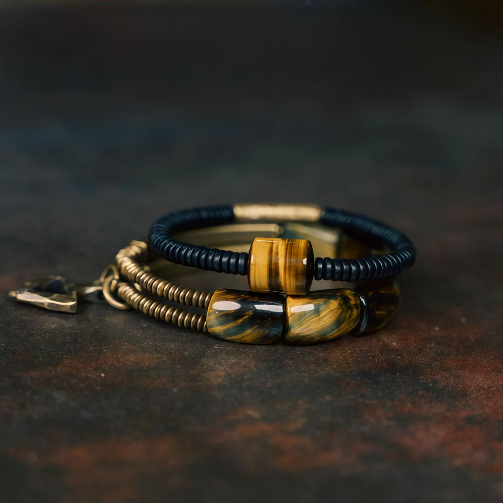 Fortune Guardian Tiger Eye Bracelet Set