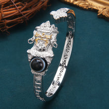 Load image into Gallery viewer, Guardian Wealth Silver Agate Bracelet Handcrafted for Prosperity and Protection