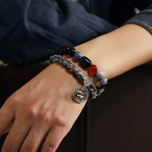Load image into Gallery viewer, Prosperity Dragon Agate and Tiger Eye Bracelet