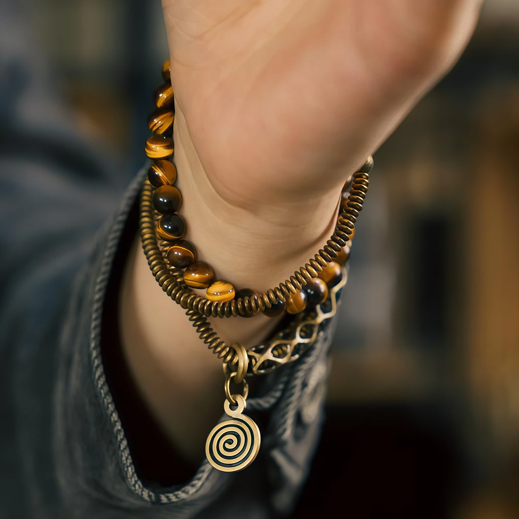 Radiant Fortune Tiger Eye Wrap Bracelet