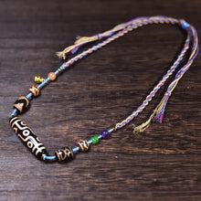 Load image into Gallery viewer, Fortune Nine-Eyed Dzi Pendant Pendant