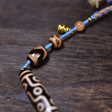 Load image into Gallery viewer, Fortune Nine-Eyed Dzi Pendant Pendant