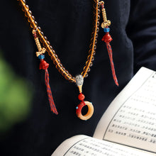 Load image into Gallery viewer, Lungta Stone 108 Beads Prosperity Mala Necklace