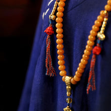 Load image into Gallery viewer, Lungta Stone 108 Beads Wealth Mala Necklace