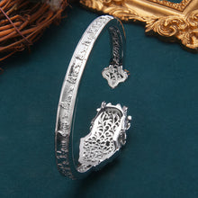 Load image into Gallery viewer, Guardian Wealth Silver Agate Bracelet Handcrafted for Prosperity and Protection