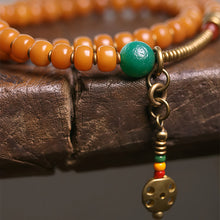 Load image into Gallery viewer, Wealth Harmony Dzi Bodhi Blessing Necklace