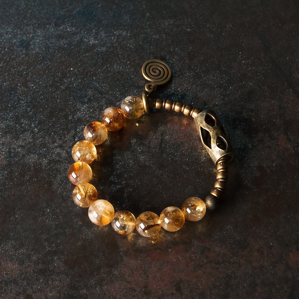 Solar Fortune Citrine Bracelet – Radiate Wealth & Energy