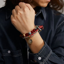 Load image into Gallery viewer, Prosperity Dragon Agate and Tiger Eye Bracelet