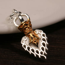 Load image into Gallery viewer, Wealth Energy Sterling Silver Tibetan Charm Keychain