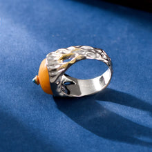 Load image into Gallery viewer, Amber Wealth Guardian Ring Sterling Silver