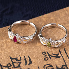Load image into Gallery viewer, Eternal Prosperity Zircon Silver Ring Handcrafted for Abundance and Elegance