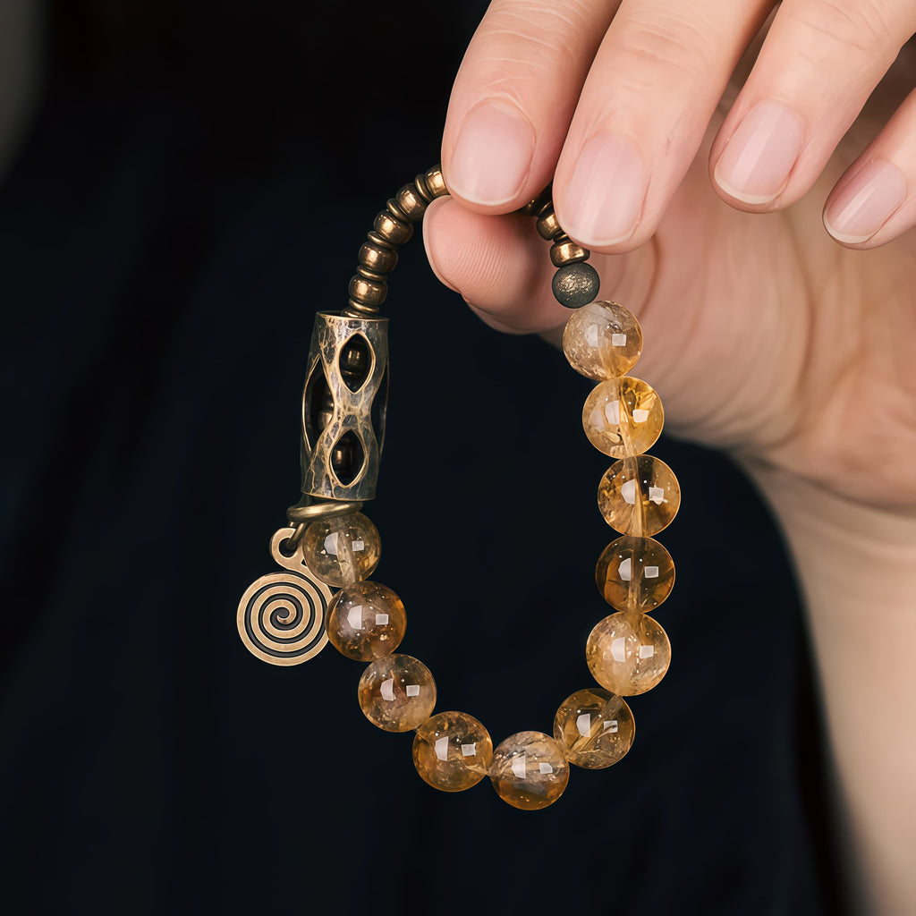 Solar Fortune Citrine Bracelet – Radiate Wealth & Energy