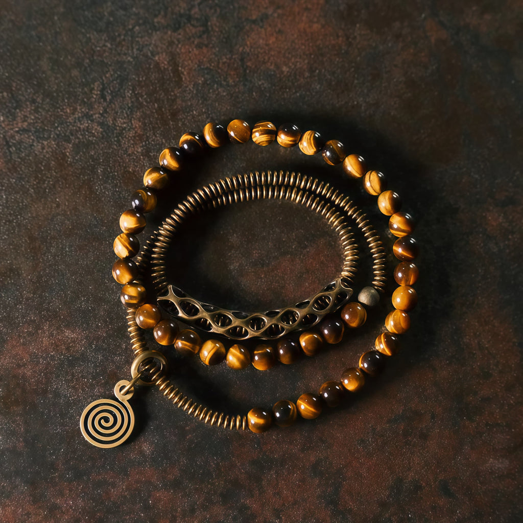 Radiant Fortune Tiger Eye Wrap Bracelet