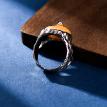 Load image into Gallery viewer, Amber Wealth Guardian Ring Sterling Silver