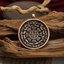 Load image into Gallery viewer, Prosperity Talisman Pendant Handcrafted Copper Wealth Talisman