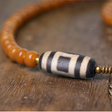 Load image into Gallery viewer, Wealth Harmony Dzi Bodhi Blessing Necklace