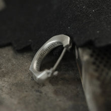 Load image into Gallery viewer, Sterling Silver Prosperity Hoop Earrings