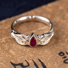 Load image into Gallery viewer, Eternal Prosperity Zircon Silver Ring Handcrafted for Abundance and Elegance