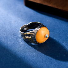Load image into Gallery viewer, Amber Wealth Guardian Ring Sterling Silver
