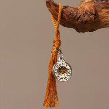 Load image into Gallery viewer, Wealth Energy Sterling Silver Tibetan Charm Keychain
