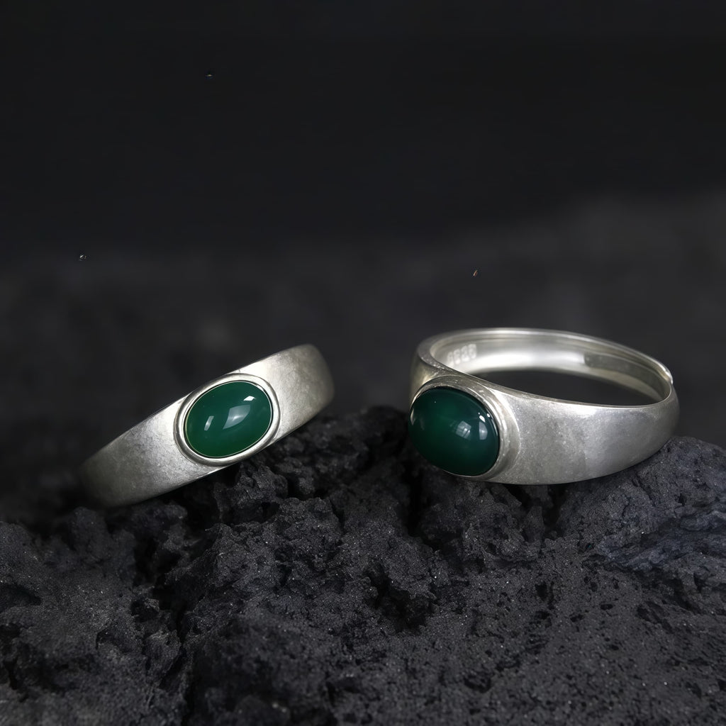 Wealth Harmony Turquoise Sterling Silver Rings