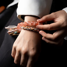Load image into Gallery viewer, Imperial South Red Agate &amp; Lapis Wealth Bracelet